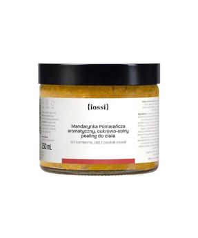 Un exfoliant corporal cu sare gema și uleiuri de portocale și mandarină Iossi