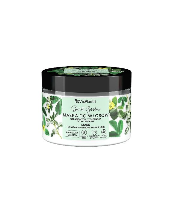 Masque pour cheveux affaiblis ayant tendance à tomber avec du fenugrec et du navet noir Vis Plantis