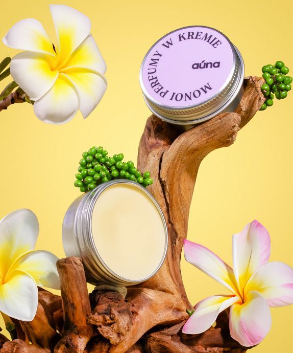 Profumo botanico in crema agrumato-floreale con olio e cera di jojoba Monoi Auna