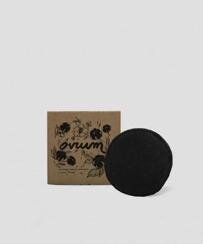 Small Reusable Organic Cotton Makeup Remover Pad Black Ovium