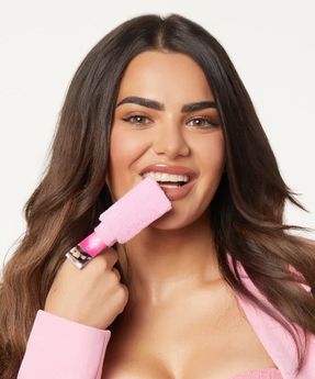 Accesorio exfoliante labial Barbie Scrubex Lip Exfoliator Pink Glov