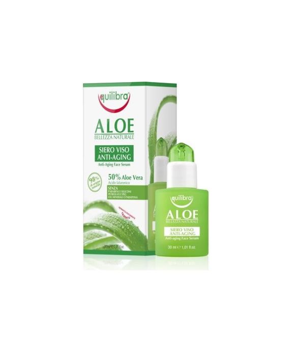 Ser antiîmbătrânire cu aloe pentru față cu acid hialuronic Equilibra