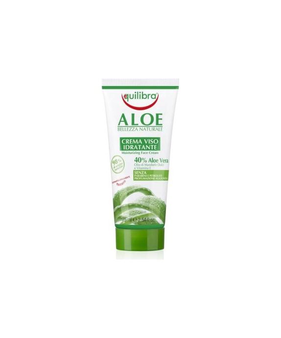 Aloe Vera Feuchtigkeitsspendende Gesichtscreme mit Süßmandelöl Equilibra