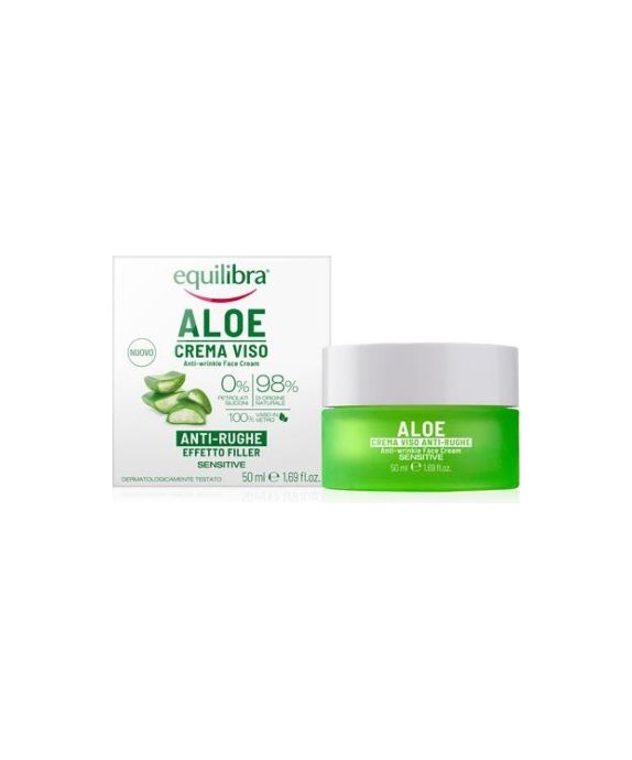 Crema antiarrugas de aloe vera - Equilibra efecto relleno