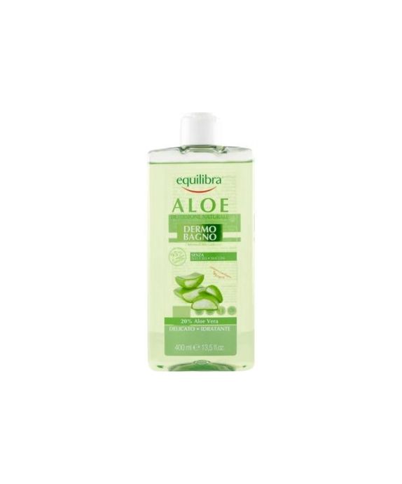 Gel de bain à l'aloe vera avec de l'extrait de pomme biologique et de la glycérine végétale Equilibra