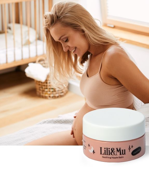 Baume pour mamelons pour femmes enceintes et post-partum au beurre de karité Lili&Mu