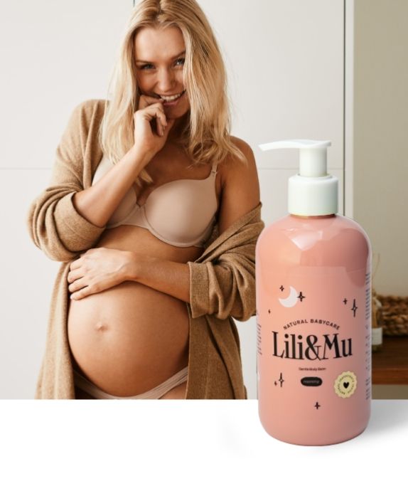 Baume corporel raffermissant pour les femmes enceintes et en post-partum Lili&Mu