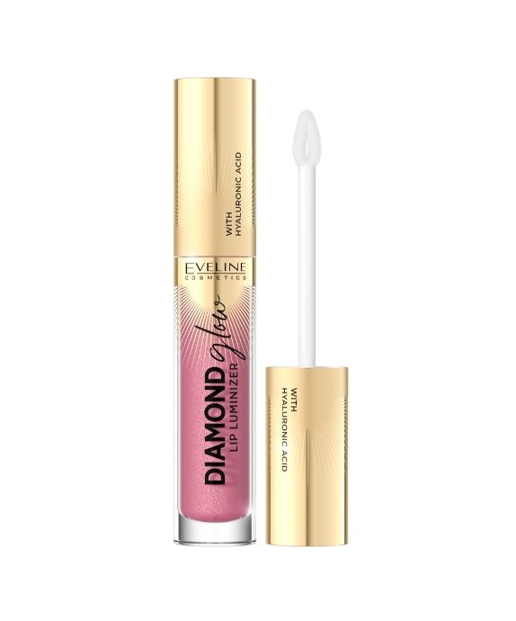 Lūpų blizgis su hialurono rūgštimi Nr. 05 toffee Diamond Glow Lip Luminizer Eveline