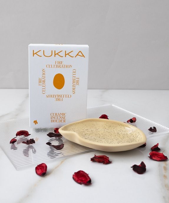 Kukka Palo Santo handmade ceramic coaster