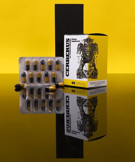 Cerberus potenciador de testosterona que acelera la regeneración muscular Iridium Labs 60 cápsulas