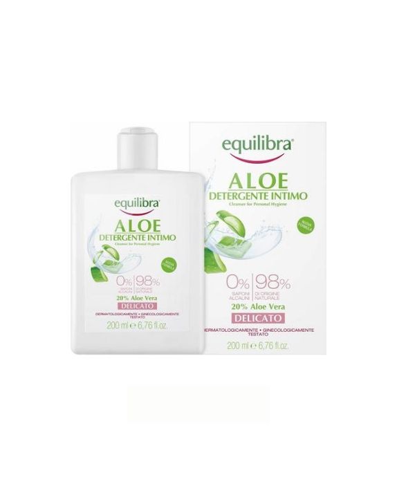 Gel delicato per l'igiene intima ad alto contenuto di aloe vera Equilibra