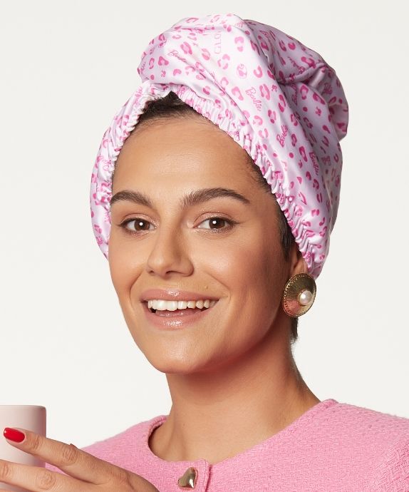 Kétoldalas haj turbán Barbie Double Sided Hair Wrap Sport&Satin Pink Panther Glov