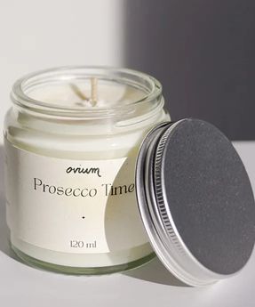 Eco-Friendly Soy Candle Prosecco Time Ovium