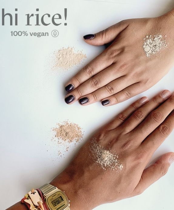 Setting and Mattifying Loose Rice Powder, Light Beige Shade Hi Rice Paese