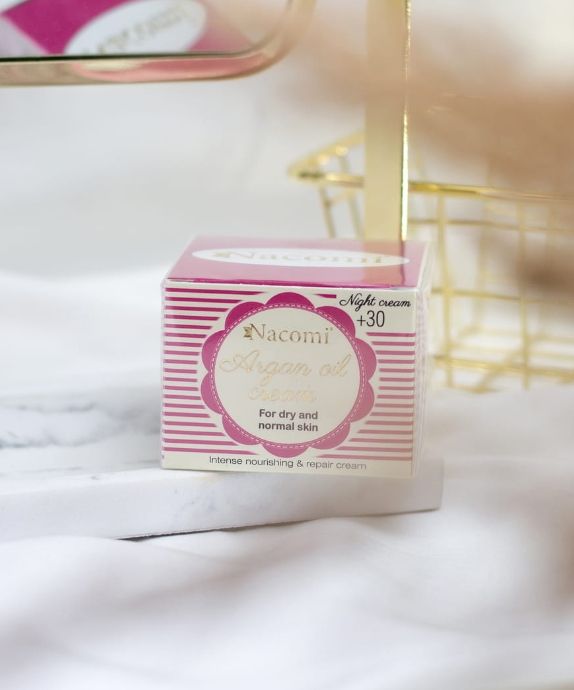 Nacomi Argan Night Cream With Hyaluronic Acid +30