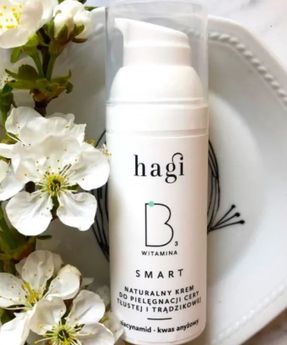 Natural Cream for Oily and Acne Prone Skin with Niacinamide Smart B Hagi