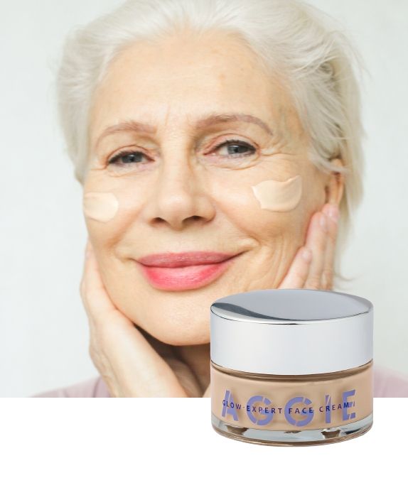 Aggie brightening cream for dry skin reduces redness and gives a glow effect