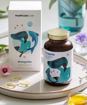 Étrend-kiegészítő Omega 3 zsírsavakkal, EPA-val és DHA-val halakból OmegaMe Health Labs Care