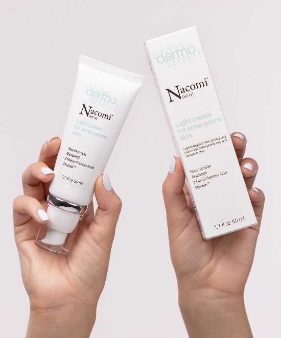 Crème légère pour les peaux acnéiques à base de niacinamide et d'allantoïne Nacomi Next Level Dermo