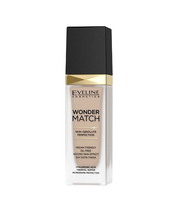 Luxuriöse, auf die Haut abgestimmte Foundation Nr. 12 light natural Wonder Match Eveline