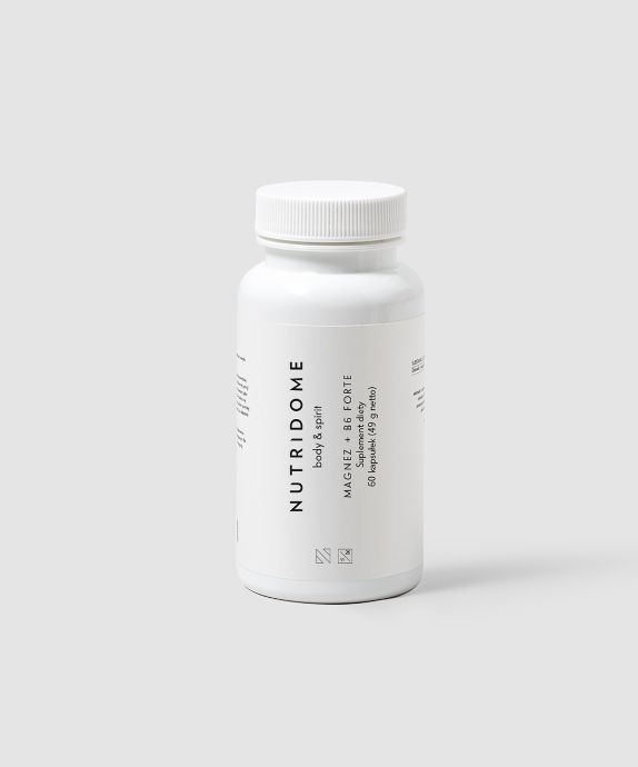 Magnesium + B6 Forte tabletter för trötthet och stress Nutridome 60 kapslar