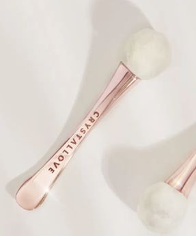 3D szemmasszírozó hegyi kristállyal és krém applikátorral Crystallove