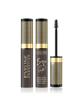 Rimel pentru sprâncene cu micro-fibre nr 02 dark Brow and Go! Eveline