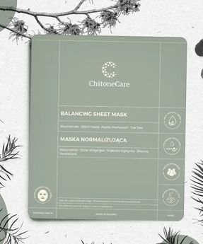 Normalisierende Tuchmaske mit Niacinamid und ChitoneCare Aloe Vera-Extrakt