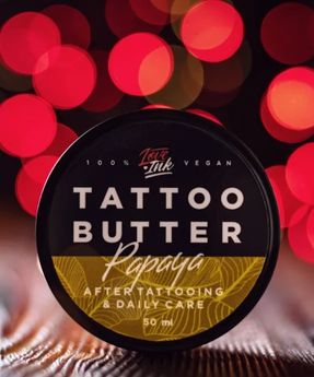 Tattoobutter zur Tattoo-Pflege mit Papaya-Duft 50 ml LoveInk