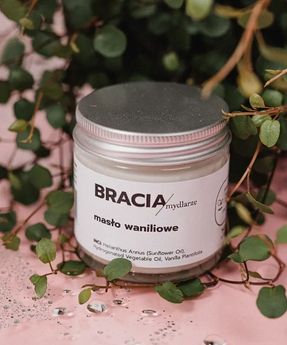 Vanilla Body and Hair Butter for Regeneration and Smoothing Bracia Mydlarze