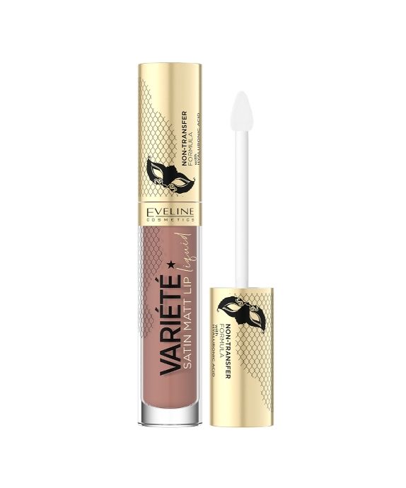 Mattifying Liquid Lipstick with Hyaluronic Acid No. 01 Variete Satin Matt Eveline