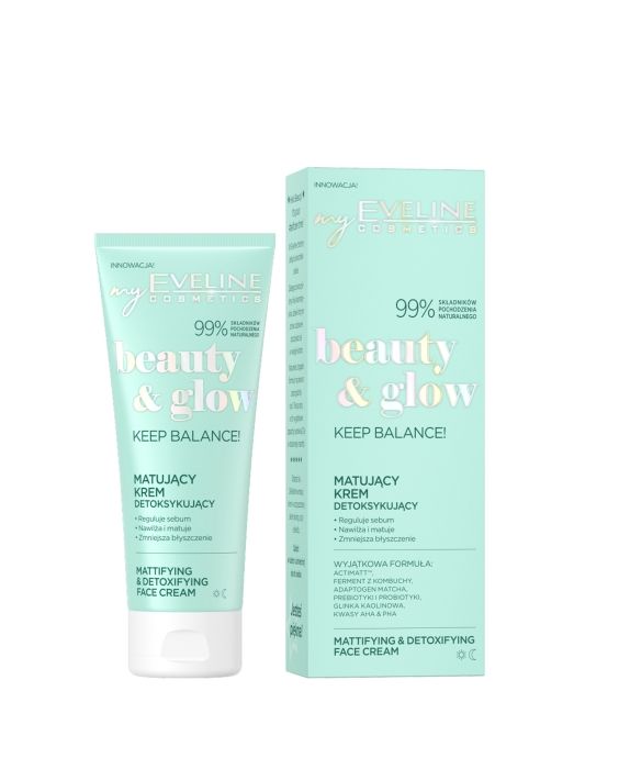 Beauty Glow Eveline Crema Matificante de Día y Noche