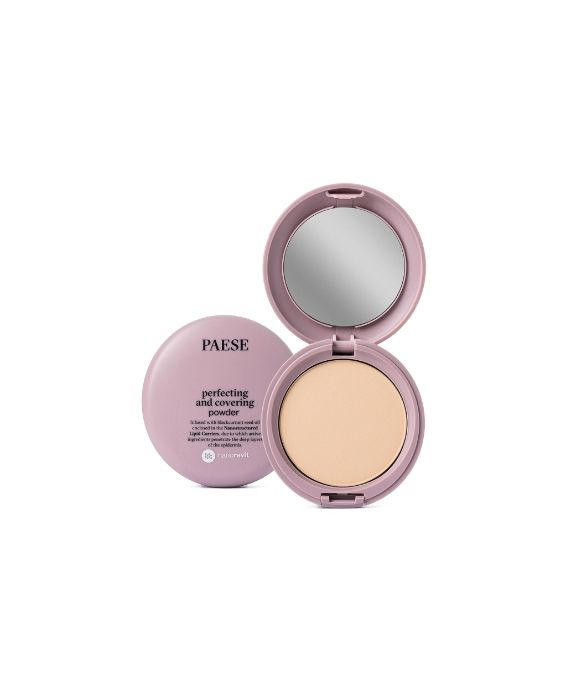 Glättendes gepresstes Puder mit mattem Finish 04 warmbeige Nanorevit Paese