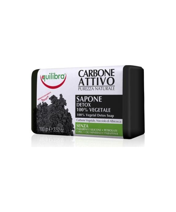 Sapone Detergente con Carbone Attivo di Gusci di Cocco Equilibra