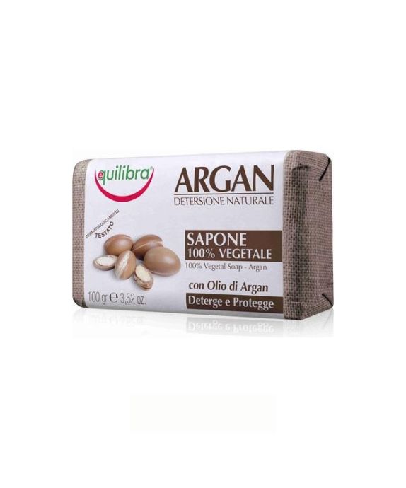 Equilibra argan oil soap without artificial dyes and allergens