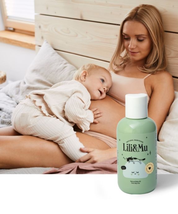 Olio naturale per neonati e bambini con complesso di oli naturali Lili&Mu