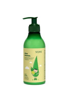 Loțiune de corp naturală cu aloe vera și ananas pentru pielea uscată Yumi