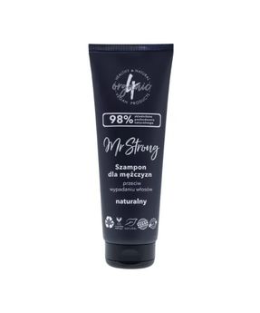 Natural Shampoo for Hair Loss for Men with Vitamin E Mr Strong 4Organic