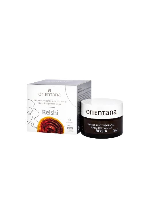 Crema facial de día vegana natural con setas reishi Orientana