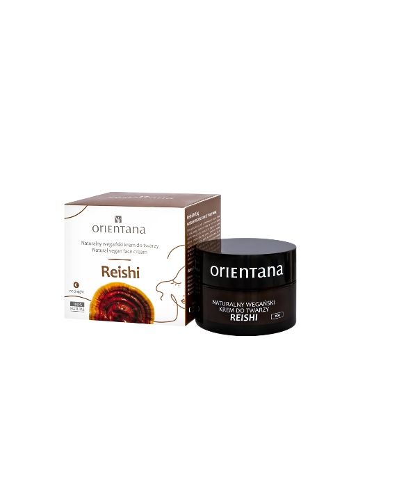 Crema viso naturale vegana notte per le persone con i primi segni di invecchiamento Reishi Orientana