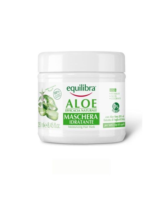 Equilibra Feuchtigkeitsspendende Aloe Vera Haarmaske für das Haarwachstum