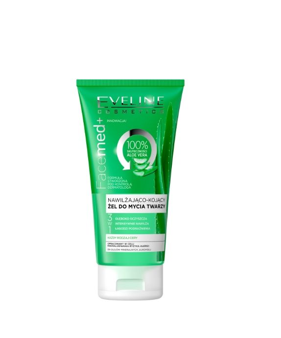 Moisturising and Soothing 3-in-1 Aloe Face Cleansing Gel Eveline