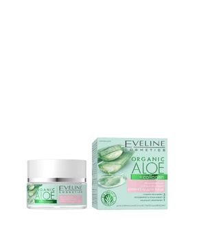 Cremă-gel de față hidratantă și liniștitoare cu aloe vera organic Eveline