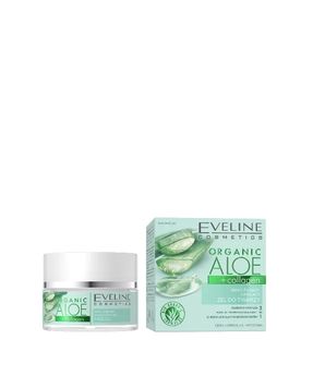 Gel viso idratante e opacizzante con aloe vera bio e calogeno Eveline