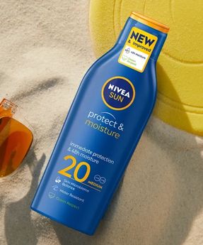 Feuchtigkeitsspendende schützende Sonnencreme LSF 20 Nivea Sun