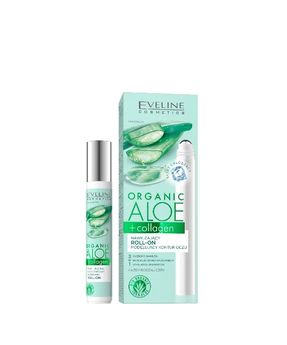 Crema idratante roll-on modellante del contorno occhi con aloe vera e collagene Eveline