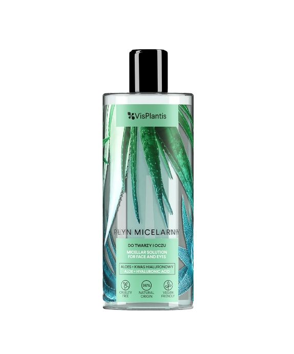 Lotion micellaire hydratante pour le visage à l’aloe vera et à l’acide hyaluronique Vis Plantis