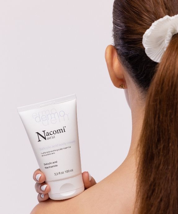 Crème corporelle nettoyante et apaisante à l'acide salicylique et à la niacinamide Nacomi Next Level Dermo