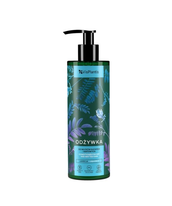 Conditioner for Dry and Dull Hair with Licorice, Marshmallow, and Lime Extract Vis Plantis 