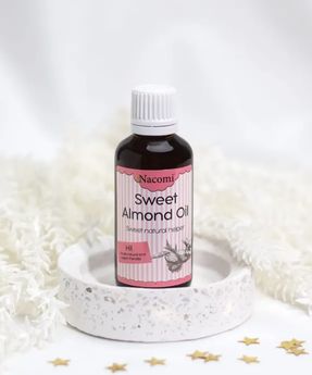 Huile d'amande douce raffermissante et hydratante Sweet Almond Oil Nacomi 50 ml
